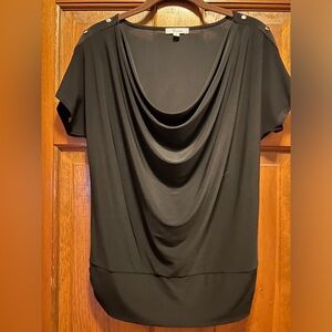 Black Short Sleeve Top